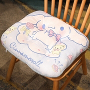 毛绒方形坐垫卡通椅子，椅垫考研学生教室专用夏季儿童可爱凳子屁垫