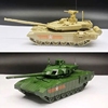 172正版4d拼装t90ms模型t14阿玛塔主战坦克，军事玩具车免胶水快拼
