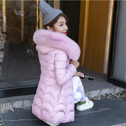 2022新韩版棉衣女中长款棉袄反季节羽绒棉服加厚学生冬季修身外套