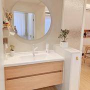 顾思家日式陶瓷浴室柜一体盆定制微晶石一体台盆卫生间洗手台盆