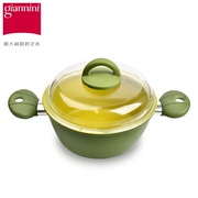 佳尼尼意大利进口橄榄油陶瓷，不粘汤锅20cm24cm辅食奶锅炖锅电磁炉