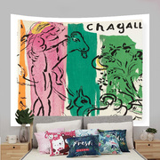 《chagall》 夏加尔抽象装饰画布客厅工作室软装背景布简约挂布