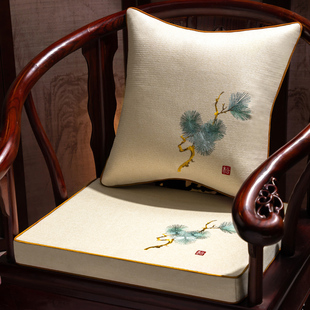 中式椰棕坐垫红木椅子垫子加厚加硬防滑实木沙发垫圈椅茶桌椅座垫
