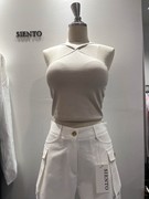 韩国东大门女装2024夏季休闲洋气纯色含胸垫百搭显瘦吊带背心