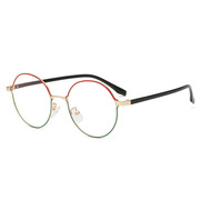 欧莱欧圆形镂空金属框pc腿 2017开球近视眼镜架 男女士学生眼镜框