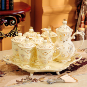 陶瓷咖啡杯子欧式小奢华家用水具茶杯英式下午茶结婚茶具套装陪嫁