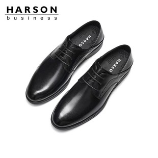 哈森男商务正装皮鞋英伦高端牛皮男鞋新郎结婚鞋MS244017
