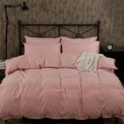 纯色网红磨毛1.5纯棉被套床单三件套1.8米床笠全棉床上用品四件套