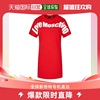 香港直邮moschino莫斯奇诺，女士连衣裙红色圆领短袖，logo简约时尚