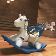 木马儿童摇摇马宝宝1-3周岁生日礼物两用婴儿摇椅滑行车男孩玩具