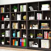 书柜简约落地家用实木书架学生置物架格子柜自由组合展示柜储