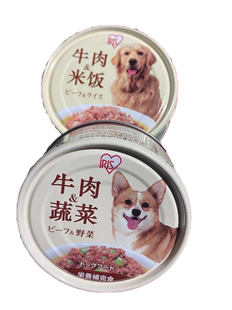 日本IRIS爱丽思狗罐头牛肉蔬菜混合湿粮零食爱丽丝成幼犬通用狗粮