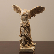 卢浮宫胜利女神欧式软装摆件，树脂工艺品天使，雕塑装饰摆台人物