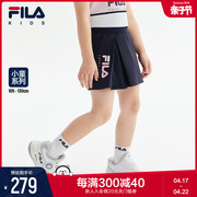 fila斐乐童装儿童短裙，2023春秋季女小童梭织，透气网球运动裤裙