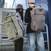 双肩包户外旅行水桶背包帆布登山运动男驴友超火个性大容量行李包