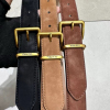 高档缪系磨砂皮腰带宽版百搭装饰牛仔裤子配连衣裙女士皮带新款封
