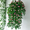 仿真玫瑰花藤吊兰绿植，塑料假花藤条装饰室内摆设垂吊花墙壁挂植物