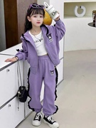 110-170女童库洛米刺绣，连帽长袖上衣，休闲裤两件套装秋季可爱风