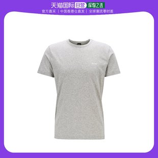 香港直邮hugoboss男士，浅灰色棉质t恤tee-50245195-059男t恤