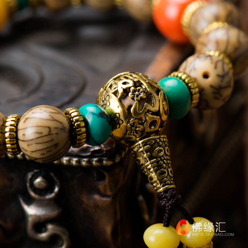 Kechien Tibetan jewelry Tibetan style men and women Beads Gold Line Pu Tizi beads Hand string Braceletin the Arts and crafts , Religious Crafts , Beads/Prayer beads , Beads bracelet category - from Buy2taobao.com to provide professional Taobao agent buy service