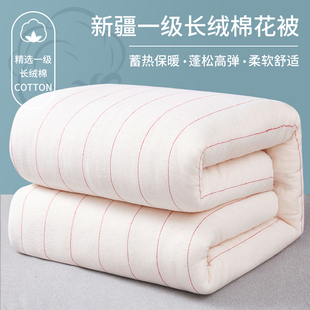 新疆一级长绒棉被棉花被子，秋冬被芯加厚保暖纯棉花，冬天棉絮床垫被
