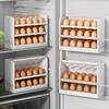 鸡蛋收纳盒冰箱侧门专用大容量分格储藏蛋托厨房翻盖保鲜蛋盒神器