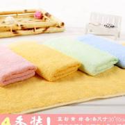 竹纤维毛巾 洗脸专用家用小方巾女竹炭儿童婴儿小号比柔软5条