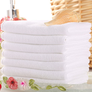 50条装白毛巾洗浴足疗理发不掉毛吸水家用百洁抹布劳保日用品