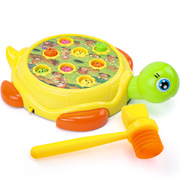 儿童玩具电动乌龟打地鼠大号敲y击果虫游戏机带音乐宝宝益智1-3岁