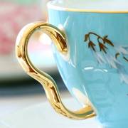 咖啡杯套装欧式小奢华骨瓷，欧式下午茶茶具陶瓷，英式花茶杯家用精致