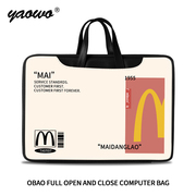 原创个性电脑包女14寸手提包适用苹果macbookpro15点6笔记本华为matebook16保护套联想小新air13.3内胆包通勤