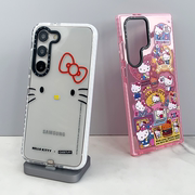 可爱Hello Kitty三星S23手机壳凯蒂猫适用SamsungS22Ultra透明S21+个性女S20软S23U小众S22防摔S22+保护套
