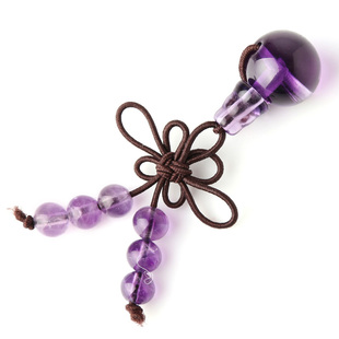 6~12mm紫水晶三通佛头套装散珠配件diy菩提佛珠手串搭配饰圆形珠