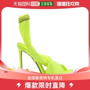 香港直邮Jimmy Choo 女士APPLE 绿色荧光色皮质光滑针织凉鞋