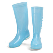春夏小孩高筒儿童雨鞋男童女童大童防滑中筒童鞋学生防水雨靴