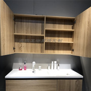 北欧高端定制浴室柜镜柜组合实木镜箱洗脸盆，卫生间吊柜挂墙式墙柜