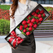 七夕情人节玫瑰礼盒成都，鲜花速递同城女朋友，生日红玫瑰花束配送花