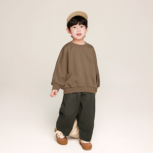 男童卫衣2024春季韩版儿童蝙蝠袖套头衫中小童春秋长袖上衣