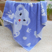 婴幼儿纯棉大浴巾宝宝正方形毛巾被儿童抱被加厚盖毯 超柔软吸水