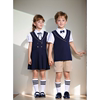 夏季英伦学院风男女短袖套装，幼儿园服班服校服团体表演服