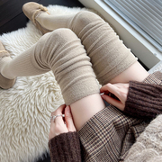 秋冬加绒奶白色长筒袜加厚保暖过膝袜，韩国灰色高筒袜(高筒袜)咖啡色大腿袜