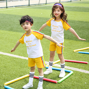 2020幼儿园园服夏装小学生夏季班服短袖套装儿童运动校服定制