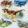 侏罗纪乐高积木恐龙世界苍龙迅，猛龙霸王龙暴虐龙儿童(龙，儿童)男孩拼装玩具