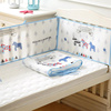 2024婴儿床床围夏季透气网，3d透气夏季宝宝婴儿床上用品拼接床
