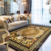 欧式奢华地毯客厅茶几卧室，床边复古美杜莎地垫高级感美式沙发地毯