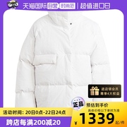 自营adidas阿迪达斯羽绒服女冬季三条纹连帽运动外套ik3163