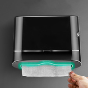 擦手纸盒挂壁式卫生间酒店商用免打孔厕所创意抹干手方形大纸巾盒