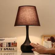 美式台灯卧室床头灯北欧简约现代感应灯温馨创意可调光触摸床头柜