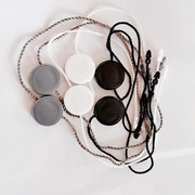 吊粒吊牌绳空白通用1.8圆形双插吊粒箱包鞋帽表挂牌黑色白色灰色