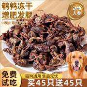 狗狗零食鹌鹑冻干营养补钙冻干小鹌鹑生骨肉磨牙洁齿猫狗通用零食